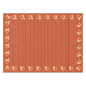 Little Fox Cute Colorful 1st Birthday Party Theme Tafelkleed (Voorkant (Horizontaal))