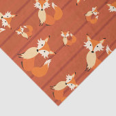 Little Fox Cute Colorful 1st Birthday Party Theme Tissuepapier (Detail)