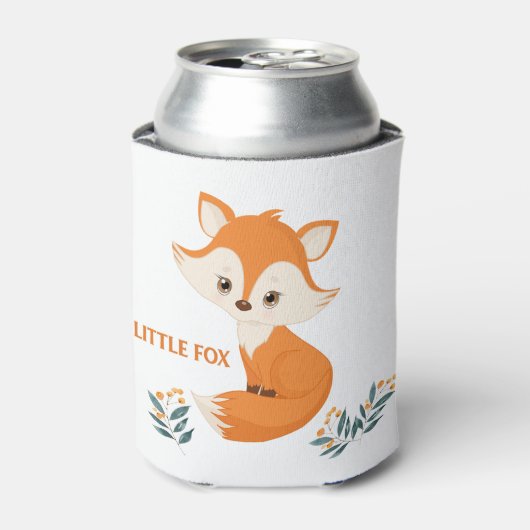 Little Fox, Cute Woodland Animal, Koelbox Blikjeskoeler (Blikje Voorkant)