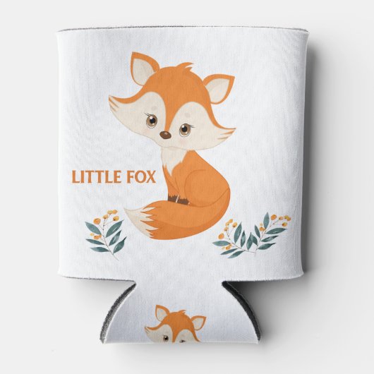Little Fox, Cute Woodland Animal, Koelbox Blikjeskoeler (Voorkant)