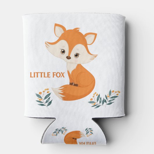 Little Fox, Cute Woodland Animal, Koelbox Blikjeskoeler (Achterkant)