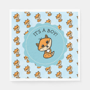 Little Fox en Forest Friends Baby shower Servet