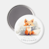 Little fox in winter magneet (Voorkant / Achterkant)