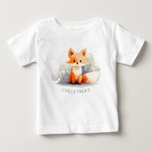 Little fox in winter, personalized (Voorkant)