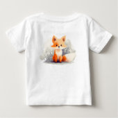 Little fox in winter, personalized (Achterkant)