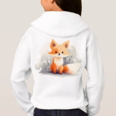 Little fox in winter, personalized (Achterkant)