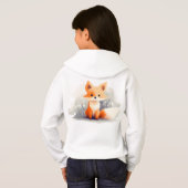 Little fox in winter, personalized (Achterkant volledig)