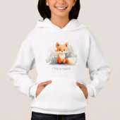 Little fox in winter, personalized (Voorkant)