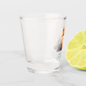 Little fox in winter, personalized shot glas (Links)