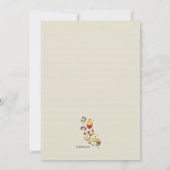 Little Fox Invitation Kaart (Achterkant)