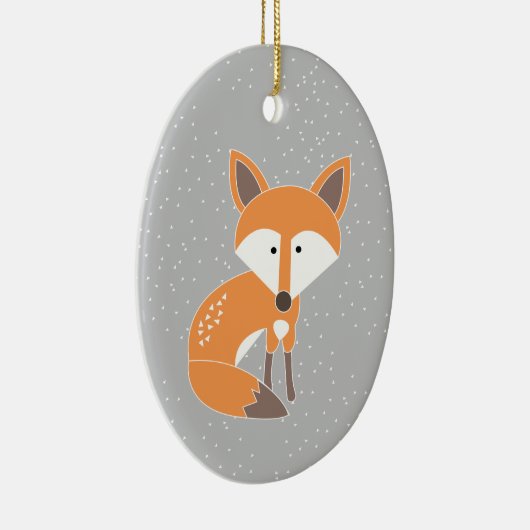 Little Fox Keramisch Ornament (Rechts)
