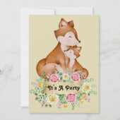 Little Fox Kids Uitnodiging voor verjaardag (Voorkant)