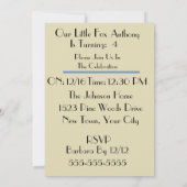 Little Fox Kids Uitnodiging voor verjaardag (Achterkant)