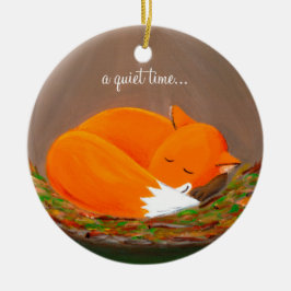 Little Fox | Kute  Keramisch Ornament