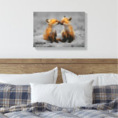 Little Fox Love Canvas Afdruk (Insitu (Slaapkamer))