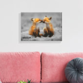 Little Fox Love Canvas Afdruk (Insitu (Woonkamer))