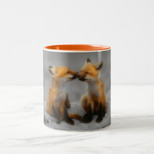 Little Fox Love Tweekleurige Koffiemok