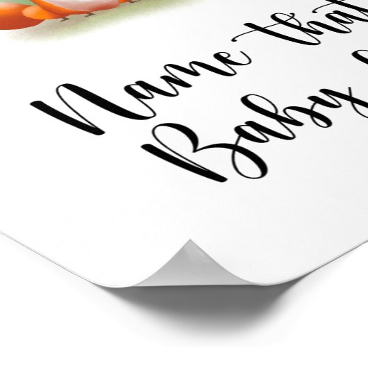 Little Fox - noem dat Baby voedsel Poster (Hoek)