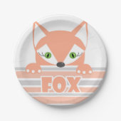 Little Fox Papieren Bordje (Voorkant)