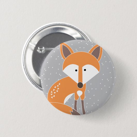 Little Fox Ronde Button 5,7 Cm (Voorkant /achterkant)