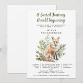 Little Fox Spirit Blessingway Baby shower Kaart (Voorkant / Achterkant)