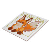 Little fox, tegeltje (Zijkant)