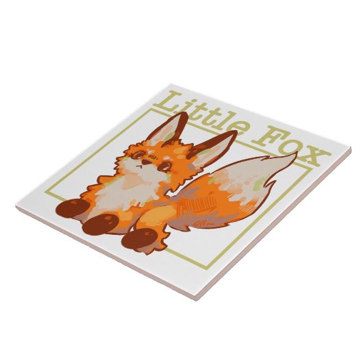 Little fox, tegeltje (Zijkant)