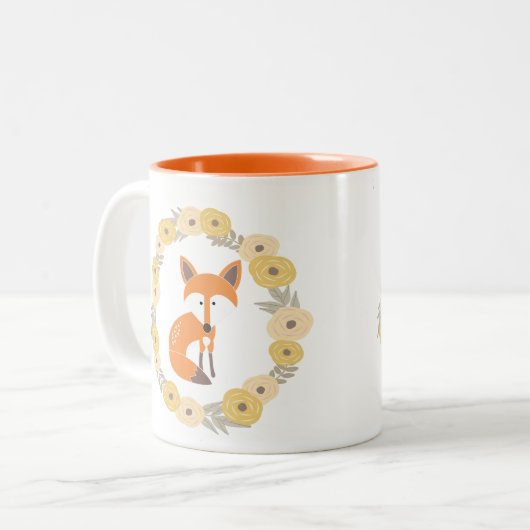 Little Fox Tweekleurige Koffiemok (Voorkant links)