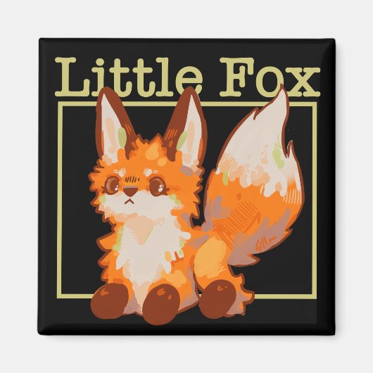 Little Fox, vosje Magneet (Voorkant)