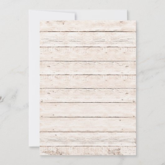 Little fox, wonderland Birthday Invitation Kaart (Achterkant)