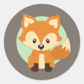 Little Fox Woodland Forest Stickers (Voorkant)