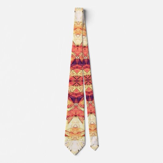 Little Foxes Oranje Abstract Mannen Necktie Stropdas (Voorkant)