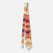 Little Foxes Oranje Abstract Mannen Necktie Stropdas (Achterkant)