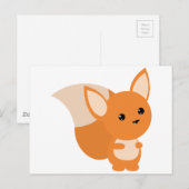 Little Foxy Poo Briefkaart (Voorkant / Achterkant)