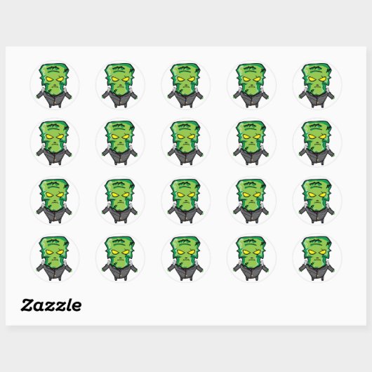 Little Frankie Ronde Sticker (Vel)