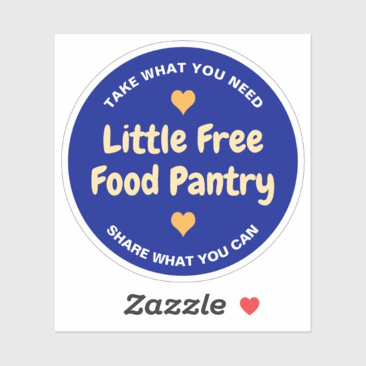 Little Free Food Pantry Take What You Need Sticker (Vel)