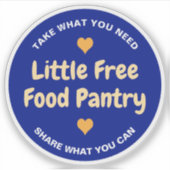 Little Free Food Pantry Take What You Need Sticker (Voorkant)