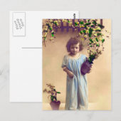 Little French Girl Briefkaart (Voorkant / Achterkant)