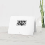 Little French Girl's Birthday Crepe Cake Wish Kaart (Achterkant)