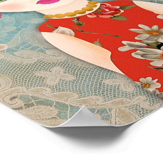 Little Frida Illustration Print Poster (Hoek)