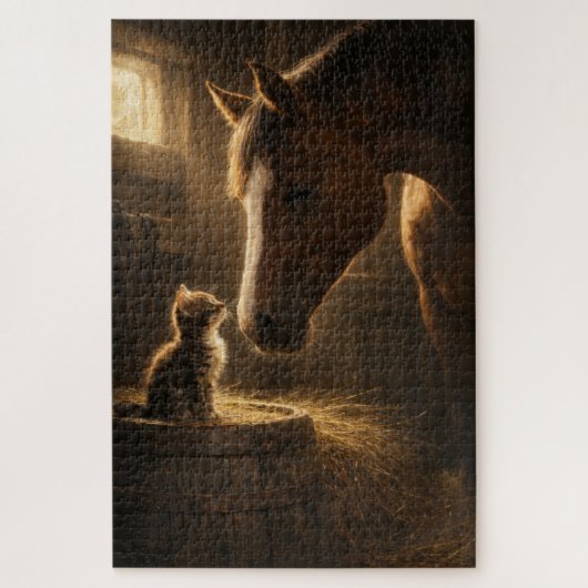 Little Friend | Paard & Kitten | Puzzel (Verticaal)
