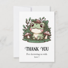  Little Frog Baby shower Bedankkaart