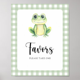 Little Frog Baby shower cadeau poster