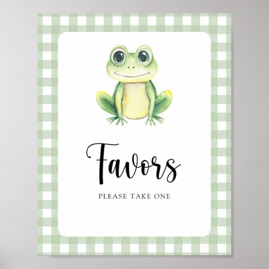 Little Frog Baby shower cadeau poster (Voorkant)