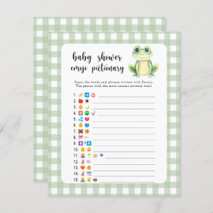 Little Frog - baby shower emoji pictionary spel