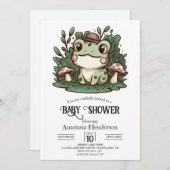  Little Frog Baby shower Kaart (Voorkant / Achterkant)