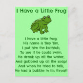Little Frog Poem Briefkaart (Voorkant)