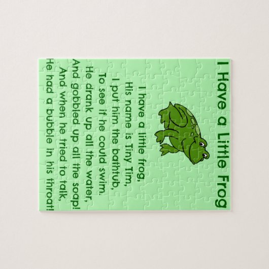 Little Frog Poem Legpuzzel (Horizontaal)