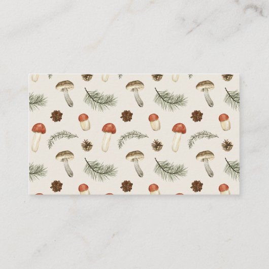 Little Fun Guy Mushroom Bee Baby Boek Verzoek Informatiekaartje (Achterkant)