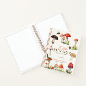 Little Fun Guy Mushroom Bee Baby shower gastenboek Notitieboek (Binnen)